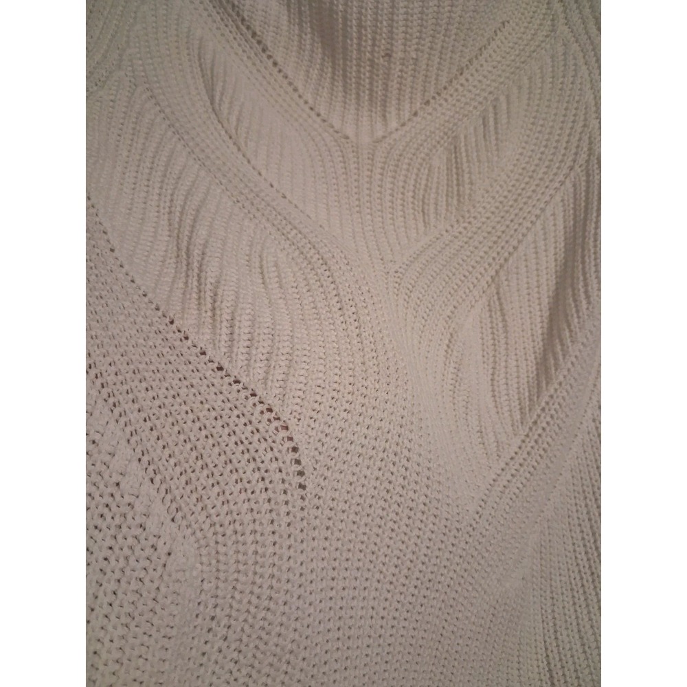 CJ Banks Cable Knit Sweater Size Textured Cotton Lightweight Open Knit Layer - Picture 10 of 14